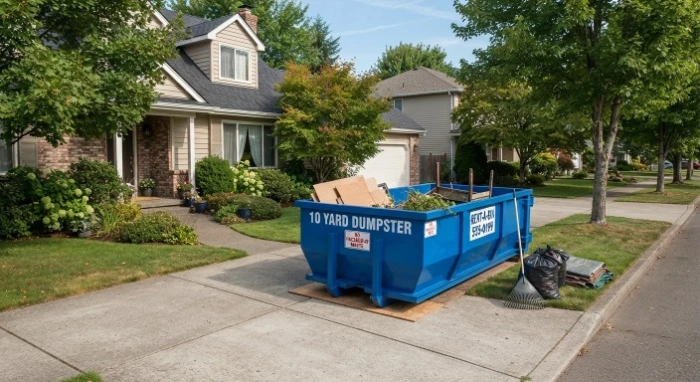 10 yard dumpster