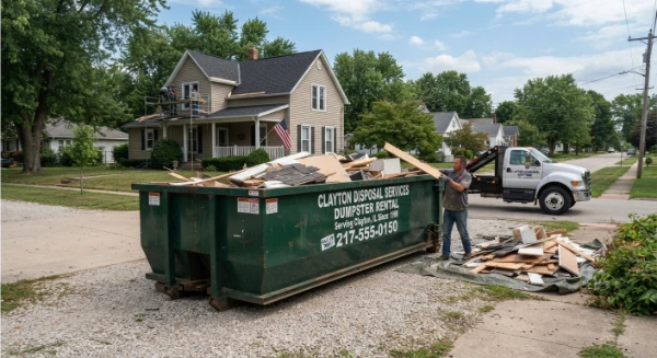 Dumpster rental in Clayton, IL